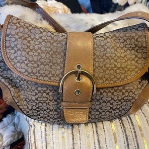 Vintage Signature Coach Satchel